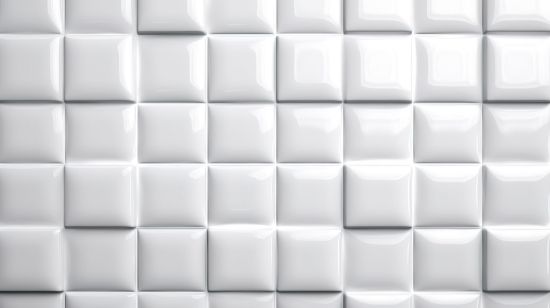 Picture of Hand Made Wallpaper 3D Wall Mural Contemporary Home White Ceramic Backdrop With Square Mosaic Design Perfect For And Kitchen Settings 3d Render