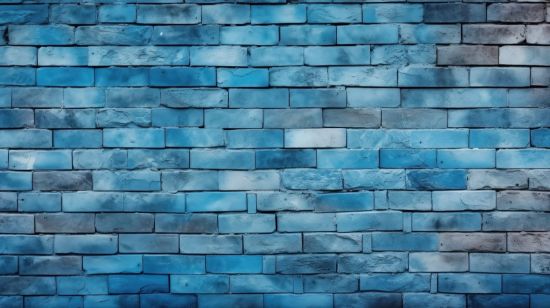 Picture of Hand Made Wallpaper 3D Wall Mural Brick Wall Texture Vector The Textured Blue Bricks Adorning A House