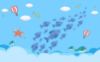 Picture of Hand Made Wallpaper Nordic Minimalist Fish Balloon Children's Room Background Customization