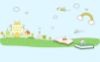 Picture of Hand Made Wallpaper Children Cartoon Drawing Lines Simple Decorative Background Wall