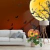 Picture of Hand Made Wallpaper Vector Cartoon Textured Halloween Poster Background Image