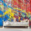 Picture of Hand Made Wallpaper Colorful Paint Background