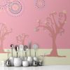 Picture of Hand Made Wallpaper Einfache Dekorative Hintergrundwand Der Kinderkarikaturhand Gezeichnet